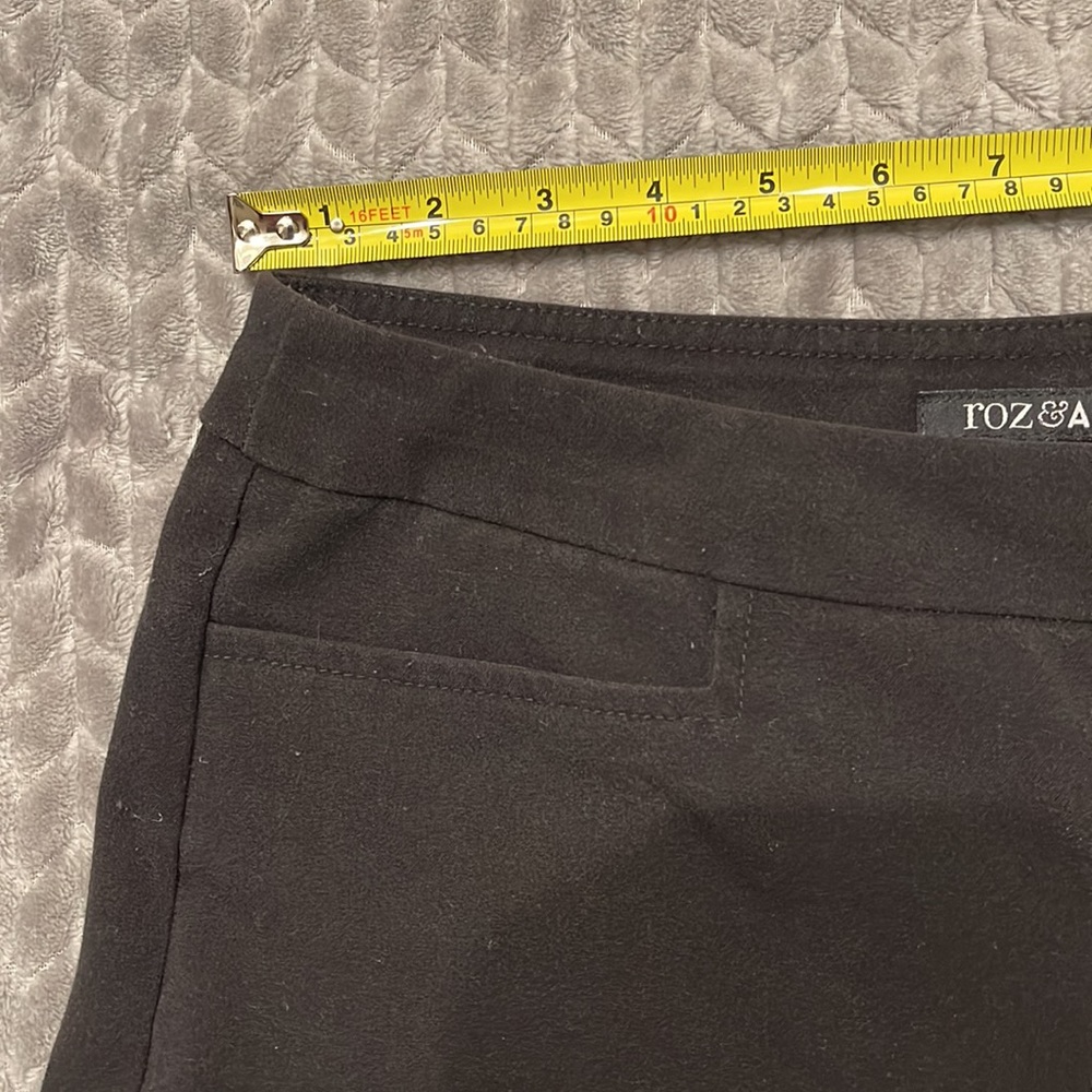 Roz & Ali Stretch Black Secret Agent Pants - Picture 5 of 11